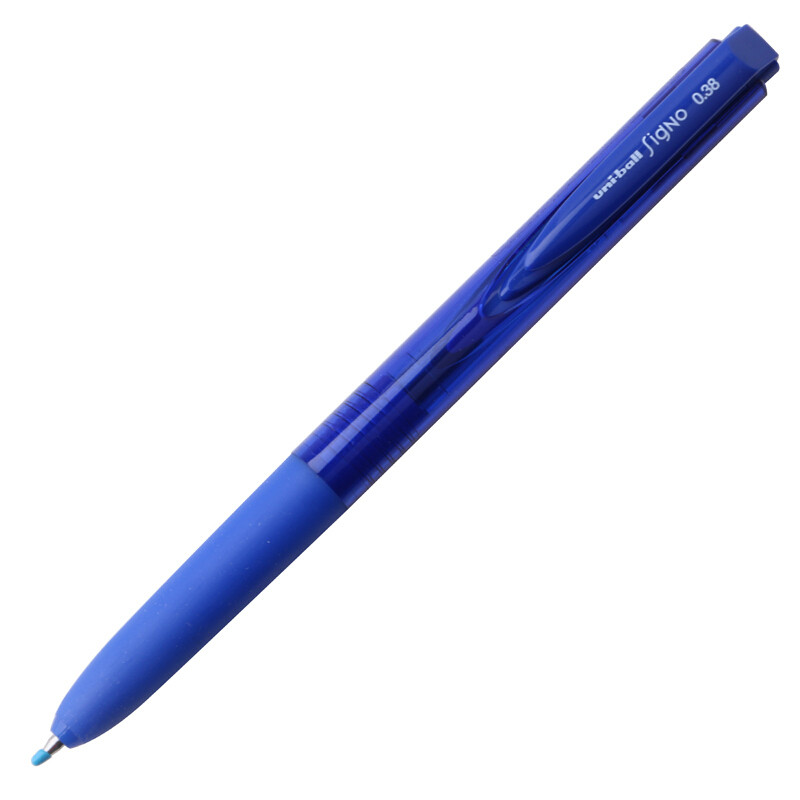 UNI三菱 Signo RT1 UMN-155-05中性笔 新品按压式透明顺滑走珠笔水笔0.5mm 多种颜色可选 蓝色-10支