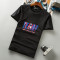 WOWF新款短袖T恤男士 ins潮流卡通字母印花圆领打底衫韩版 SP-T11白色 M