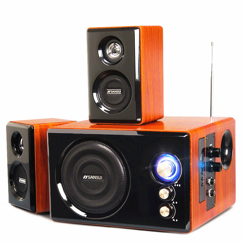 山水（SANSUI）GS-6000(22B)蓝牙台式电脑电视音响低音炮 收音机+卡拉OK版