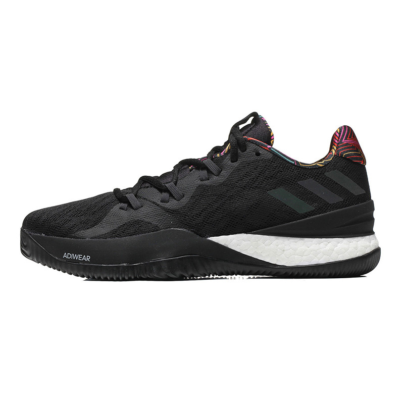 Adidas 阿迪达斯 男鞋2018夏季新款透气运动鞋低帮实战篮球鞋B43799 黑色 42.5码
