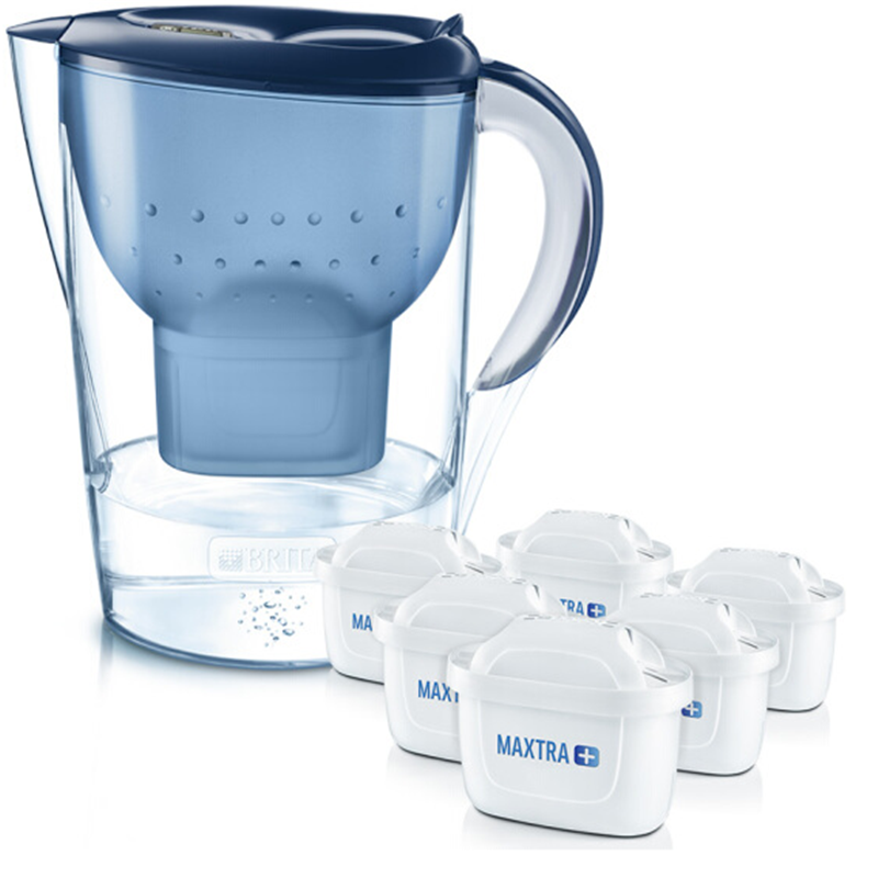 碧然德（BRITA）过滤净水器 家用滤水壶 净水壶Aluna光汐系列 3.5L(蓝)