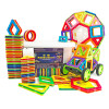 乐缔182件套磁力积木套装儿童积木玩具磁性拼插建构片磁铁玩具磁力片+收纳箱+教科书+车轮+城堡