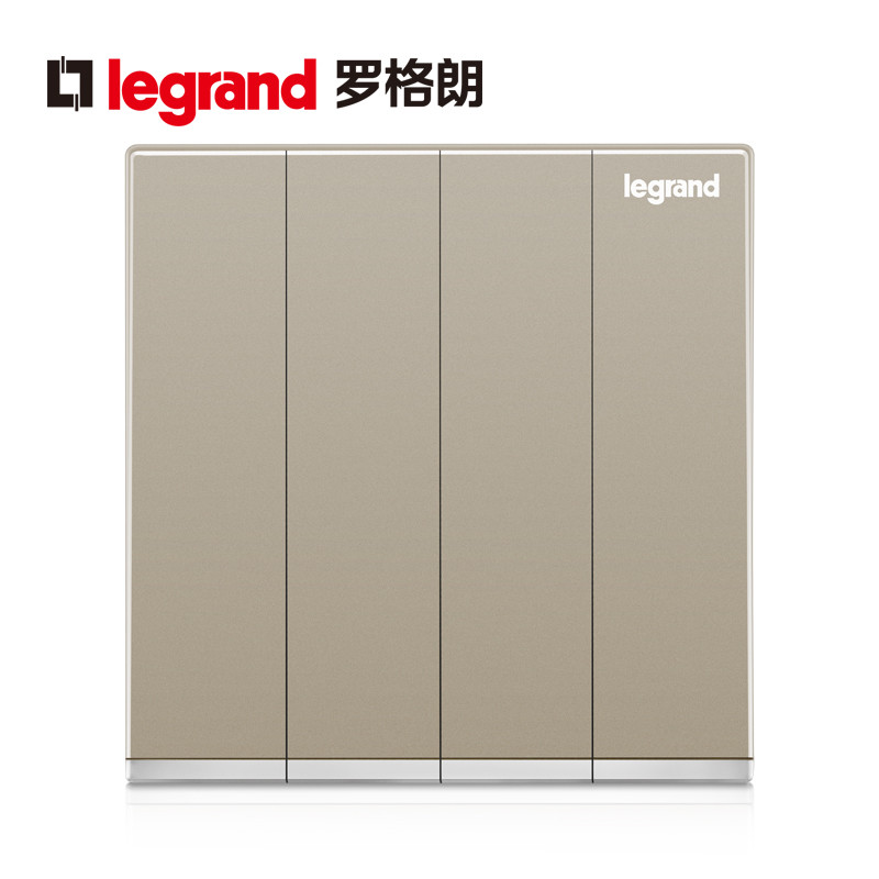 罗格朗(Legrand)开关插座面板逸景金色5五孔二三插USB多孔16a空调电脑86型墙壁家用暗装电源插座