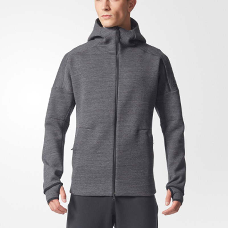 Adidas阿迪达斯男装 2017冬季新款ZNE休闲运动服防风保暖舒适连帽夹克外套CG1484 2XL CW1031
