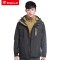 探路者（TOREAD）户外秋冬男女保暖三合一两件套套绒冲锋衣TAWE91800/TAWE92801 2XL TAWE91800-G01X黑色（男）