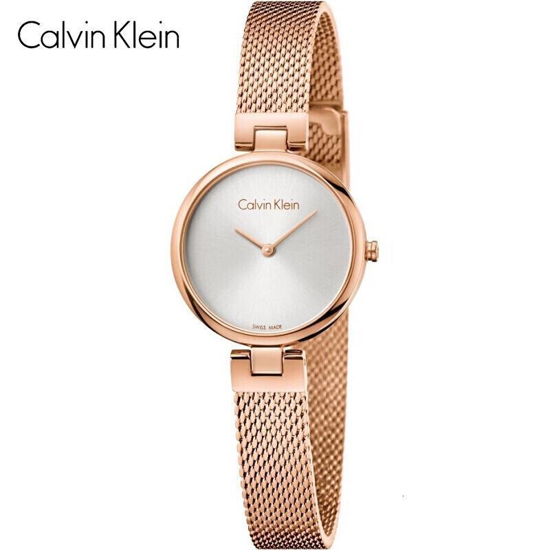 卡尔文·克莱恩(Calvin Klein)ck手表authentic系列时尚简约钢带石英表 女士腕表 K8G23121 K8G23626