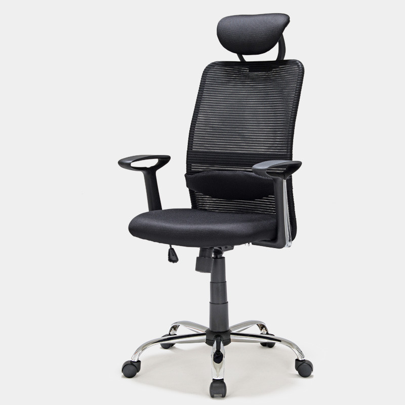 恒林电脑椅家用办公椅人体工学老板椅简约现代旋转可升降网布休闲座椅子1255 黑色