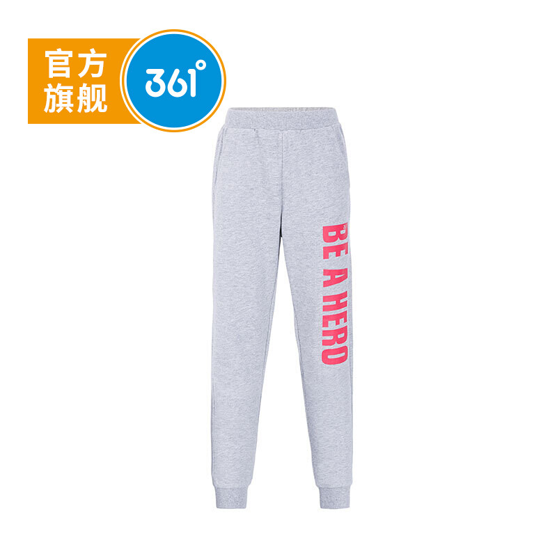 361度童装男童长裤秋装儿童运动裤中大童裤子 130CM 浅瓦花灰