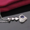 N640WomenSilverNecklace镀925纯银女项链日韩版锁骨链潮人送_2_5 坠子3X1.5CM长20cm