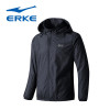 鸿星尔克(ERKE)2018新品男士运动卫衣休闲加厚夹克运动卫衣外套51218308031 正黑 4XL