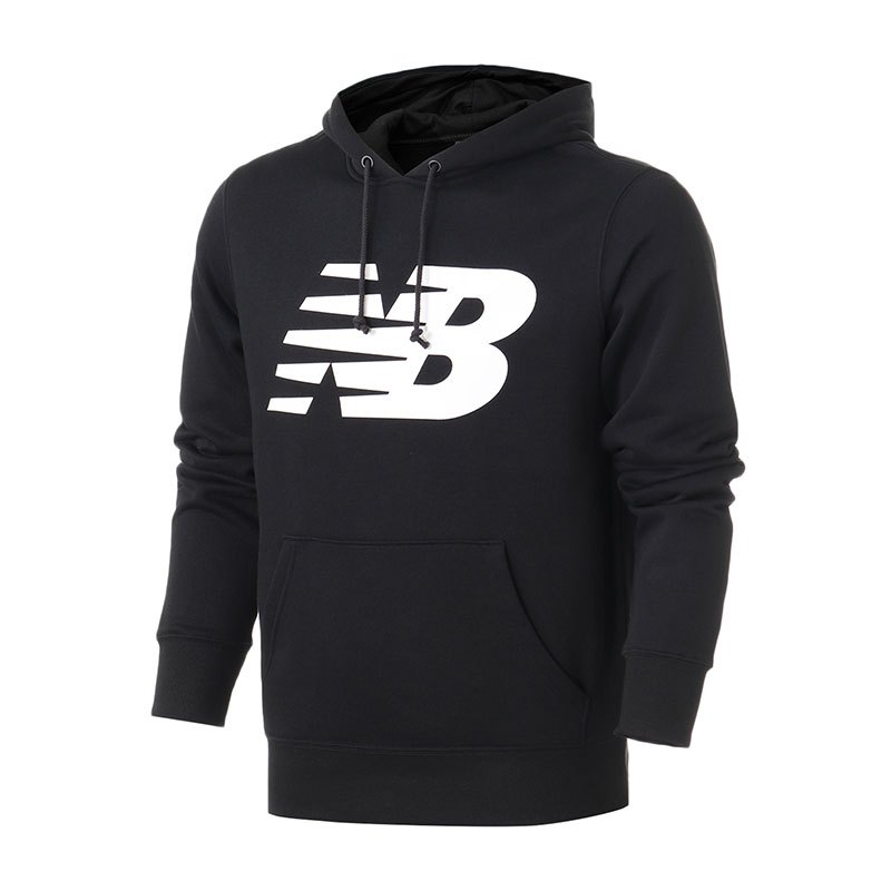 New Balance/NB男装卫衣新款连帽印花长袖套头衫MT83982 MT83982-BK黑色 M