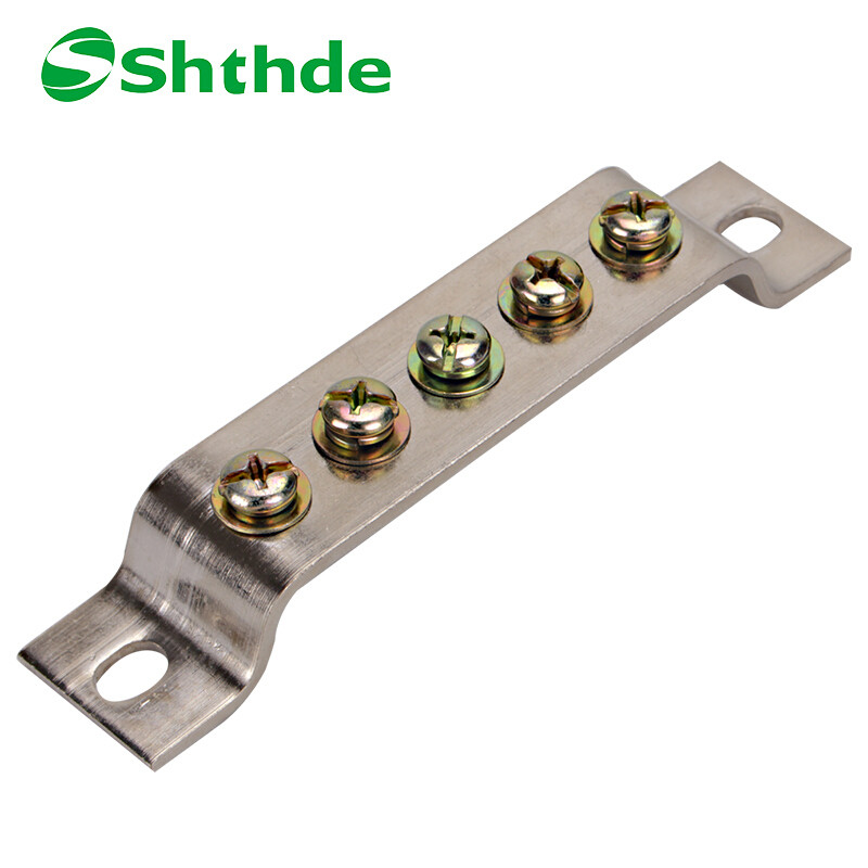 shthde接地铜排地线端子地排接线端子接地端子排零线排3*305孔