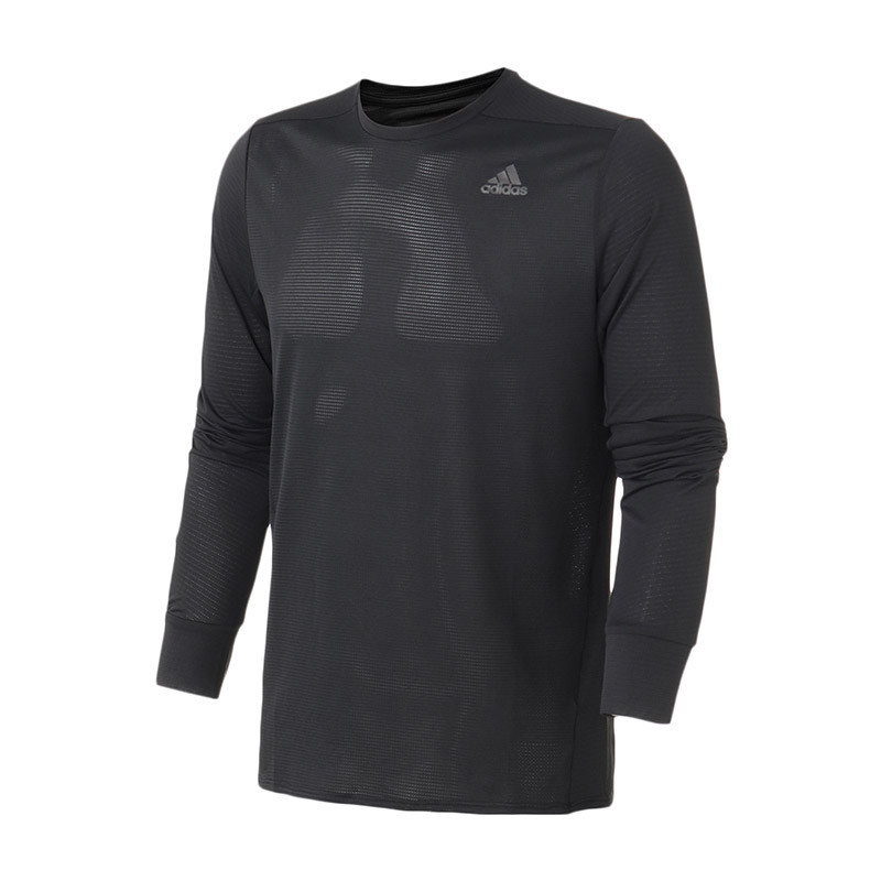 adidas阿迪达斯男子长袖T恤跑步训练透气运动服CZ8717 XXL CZ8717黑色