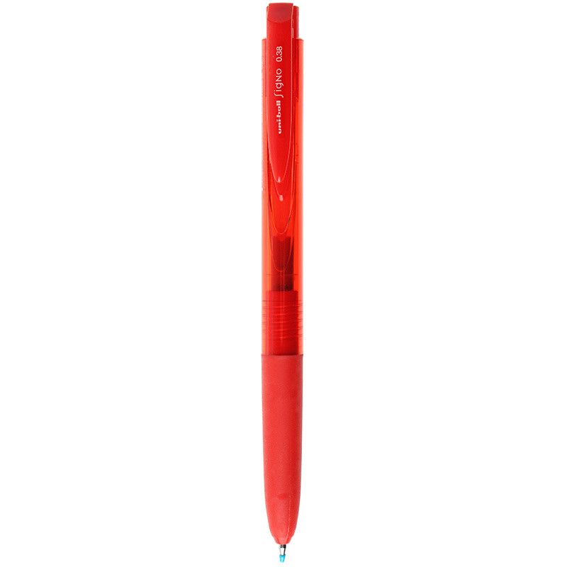 三菱 uni Signo RT1|UMN-155-38|按动式中性笔签字笔 |0.38mm| 财会计学生用笔 红色5支装