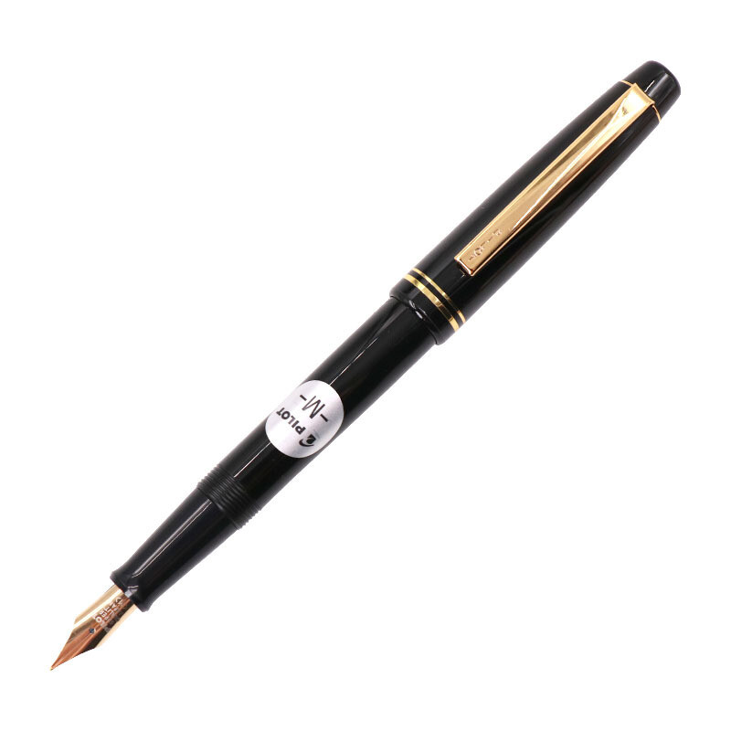 日本进口百乐（PILOT） 78G+钢笔墨水笔办公学生书法练字钢笔 黑色M尖0.5MM
