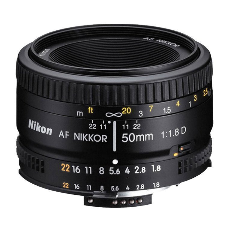 Nikon/尼康 AF 50mm/1.8D 标准定焦人像大光圈FX全幅单反镜头