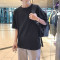 2018夏季年轻男士韩版修身短袖T恤体恤情侣半袖衣服圆领打底衫潮_4 L 红色
