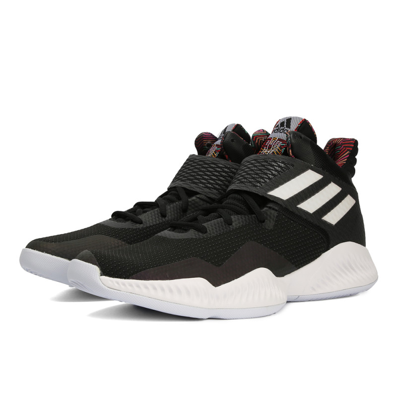 adidas阿迪达斯2018男子Explosive Bounce 2018篮球团队基础篮球鞋CM8497 1号黑色/亮白/五度灰 46码