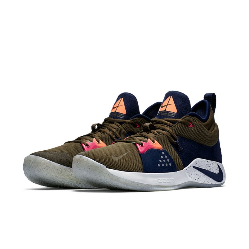 Nike耐克2018年新款男子PG 2 EP篮球鞋AO2984-300 绿 40.5码