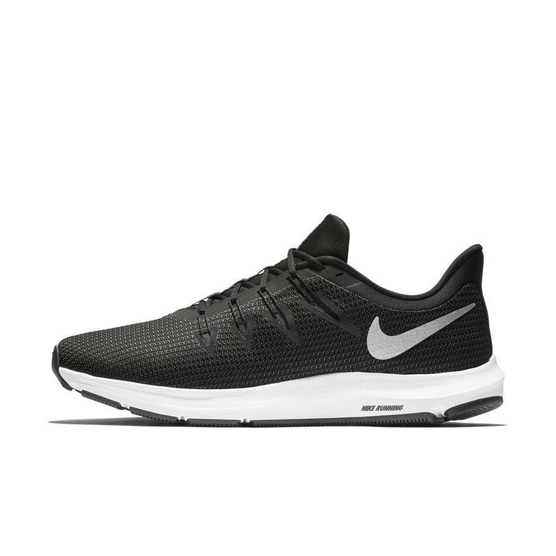 Nike耐克QUEST男子飞线包裹支撑运动跑步鞋-001 001黑/金属银/深灰/煤黑/白 43