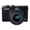 佳能（Canon） EOS M100（15-45/55-200）双镜头套装黑色+原装备用电池+32G存储卡+相机包