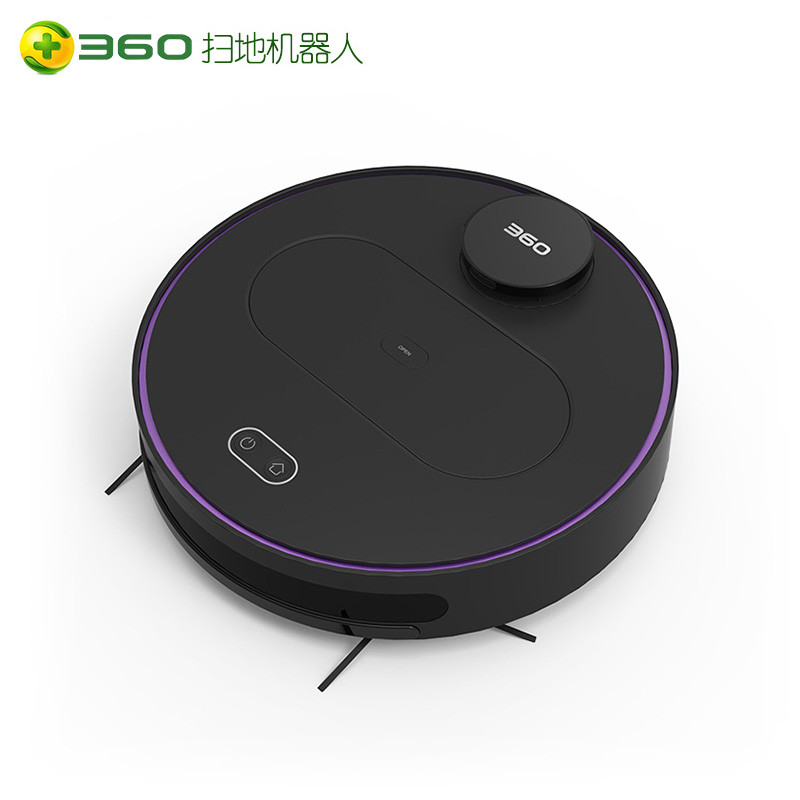 360 扫地机器人S6黑色 智能家用全自动规划式静音扫地拖地 家用吸尘器 扫拖一体机 30w吸尘器