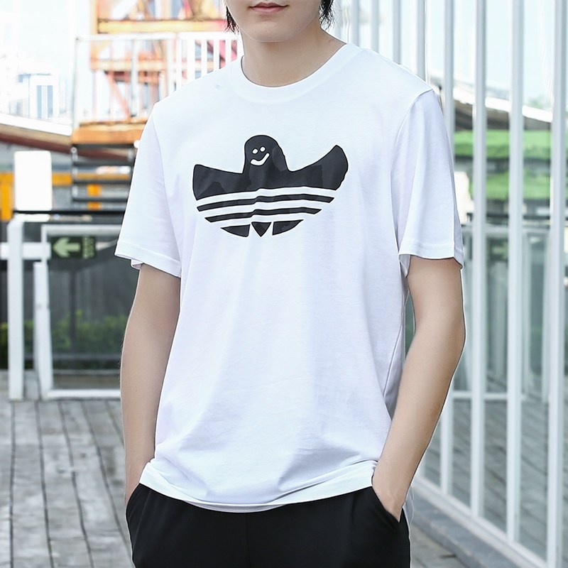 Adidas阿迪达斯三叶2018夏季男子休闲运动短袖T恤CF3110 XS CF3110