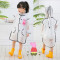 儿童雨衣宝宝男童女童幼儿园小童1-2-3-6小孩雨披透明防水_1 黑色