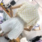 特惠波点荷叶边镂空短袖套头衬衫女2018夏装宽松港味学生衬衣上衣黄色均码_3 默认尺寸 默认颜色