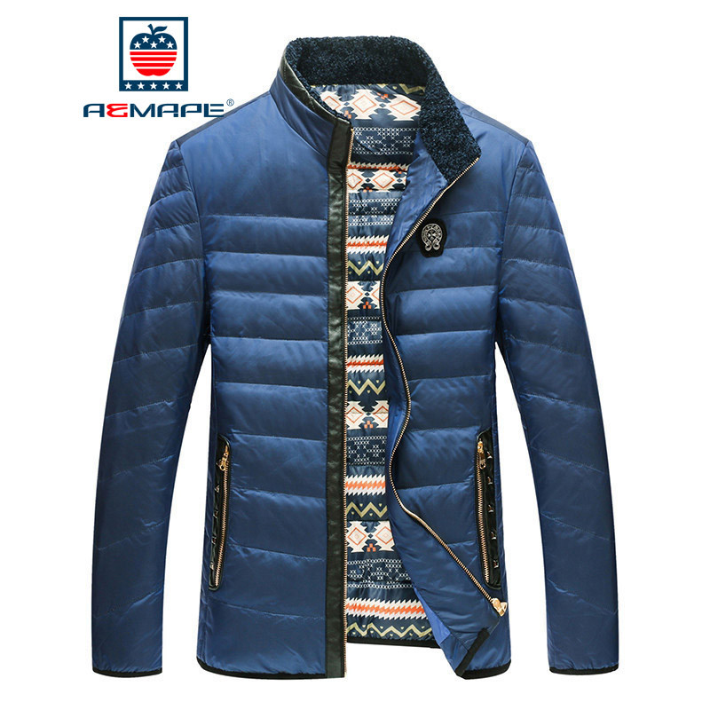 AEMAPE苹果 羽绒服男士休闲冬季时尚保暖外套 XXL(185/100A) D5003白色