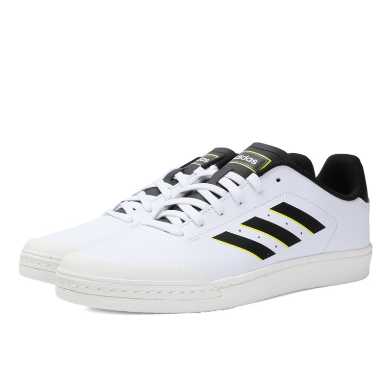 adidas阿迪达斯2018男子COURT70S网球文化网球鞋DB3044 亮白/1号黑色 46码