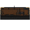 达尔优（dare-u）EK815 104键橙色背光有线机械键盘 黑色黑轴