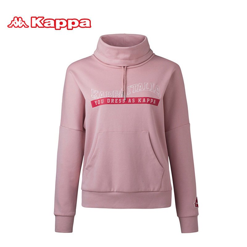 KAPPA/卡帕专柜女子运动服2018秋新款套头针织卫衣|K0862WT89D XL 浅粉色0862WT89D-411