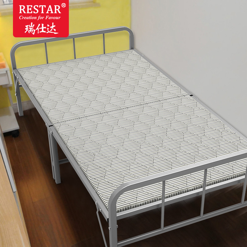 RESTAR瑞仕达折叠简易木板床硬板折叠床板式单人床办公室午休床午睡床陪护 120CM宽