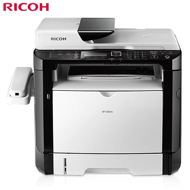 理光（Ricoh） SP 320SFN 黑白激光多功能网络打印机(打印/复印/扫描/传真)