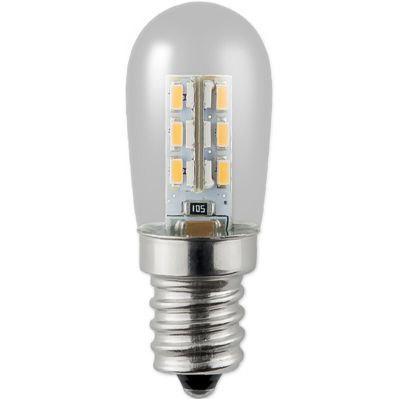 LED小灯泡E12/E14螺口暖黄白光冰箱灯微波炉灯油烟机灯缝纫机灯泡E14-LED冰箱泡 默认尺寸 E14-LED灯泡(玻璃款)
