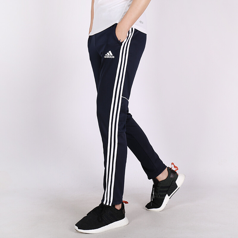 Adidas阿迪达斯男裤 2018秋季新款运动休闲跑步训练舒适透气针织长裤CZ8691 S CZ8691