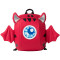卡拉羊儿童书包幼儿园男女1-3岁幼儿童包宝宝背包带牵引绳CX6098 亮红色 亮红色