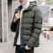 韦斯普 2018冬季新款男士连帽棉衣加厚保暖男棉服时尚棉袄男装外套Q8857 L 蓝色