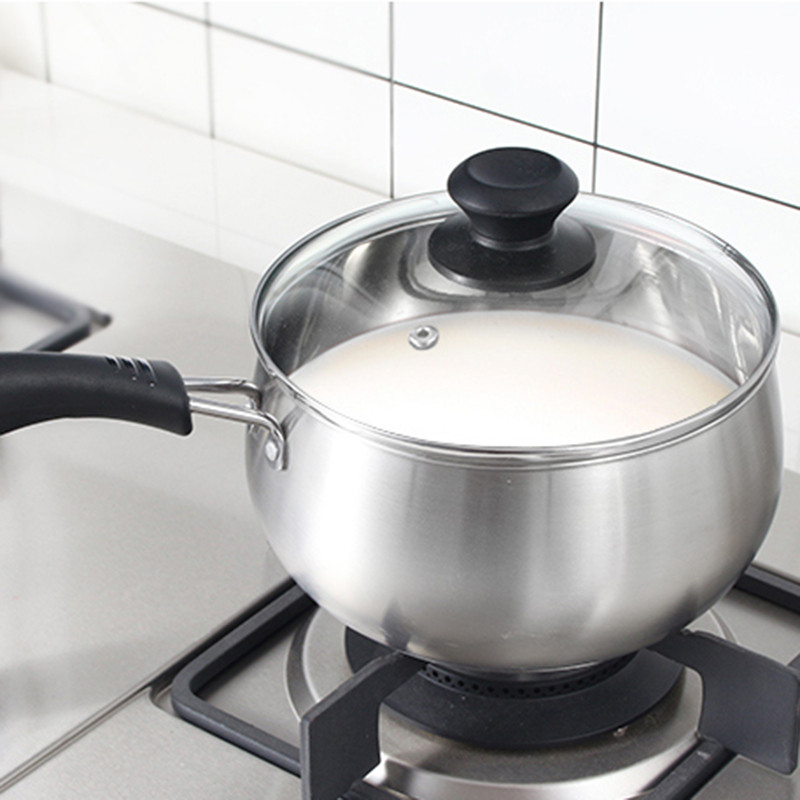 乐逸仕(leyishi)不锈钢奶锅锅迷你煮热牛奶小锅泡面