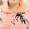 爱心鼠(Aixinshu) 长袖中老年妈妈保暖睡衣套装秋冬季女士法兰绒开衫厚款婆婆休闲家居服套装8463 XL码 8号款