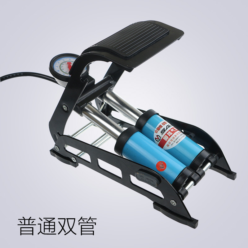 小米9号ninebot平衡车配件自行车迷你打气筒美法嘴带气压表便携 双管配参考气压表（最高130PSI）