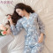 和服睡衣女春秋季花朵长袖纯棉两件套装韩版清新学生大码冬家居服_7 关注店铺送小礼物 FZ#665粉色狮子（送眼罩）