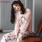 春秋季睡衣女长袖纯棉韩版清新学生可爱夏季可外穿两件套装家居服_1 女L码（100-120斤） A5669