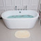 浴缸家用情侣日式浴缸浴盆卫生间小户型按摩五件套澡盆独立式冲浪家用 薄边浴缸-红色- 1.6M