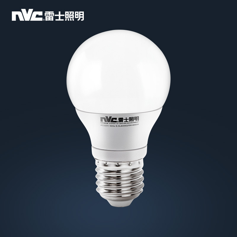 雷士照明NVC LED光源灯泡 家用螺口灯泡球泡灯E27螺口灯泡 E27螺口灯泡 12瓦暖白光4000K｜二级能效