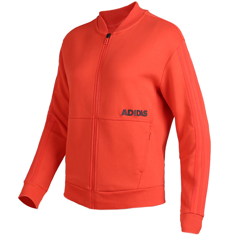 Adidas阿迪达斯女装 2018秋冬季新款休闲运动舒适透气防风立领夹克外套DT2405 2XL DT2400