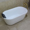 浴缸坐式泡澡浴缸保温小户型组合加深方形迷你浴桶开关卫生间坐凳小户型五件套 1.4m 白色浴缸
