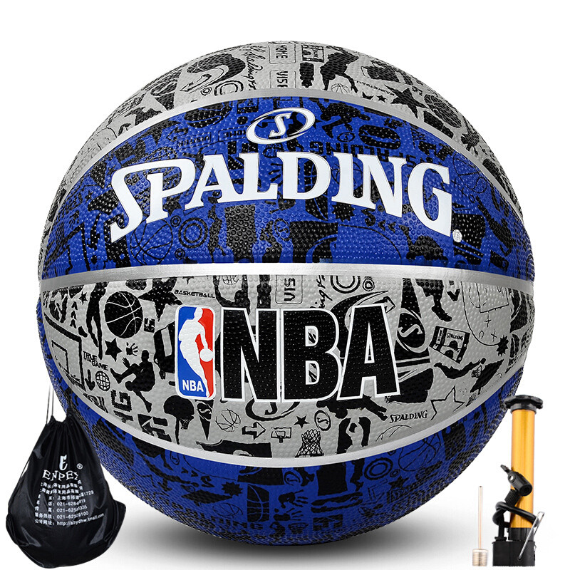 斯伯丁（SPALDING）篮球 NBA涂鸦系列橡胶篮球街头83-176室外篮球 斯伯丁83-176篮球