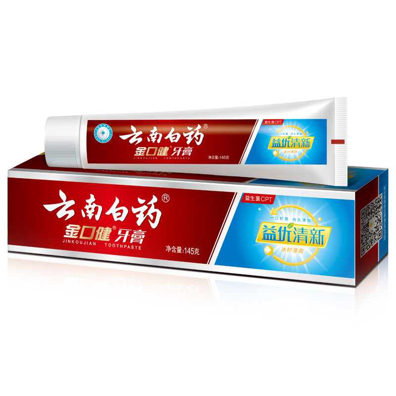 (YUNNAN BAIYAO) 金口健益优薄荷牙膏145g 单个装